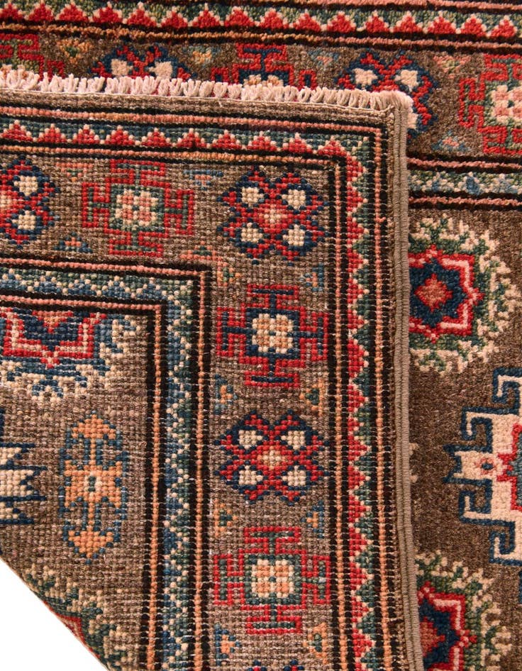 Detail image of 2' x 2' 10 Hand Knotted Kazak Rug