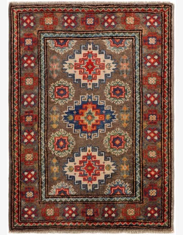 2' x 2' 10 Hand Knotted Kazak Rug
