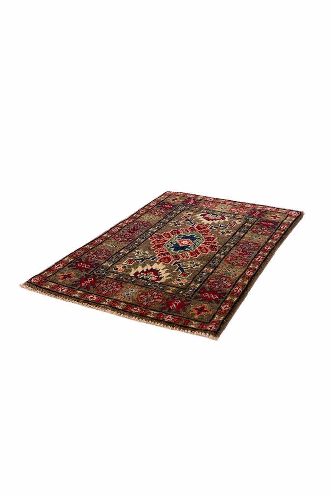 1' 11 x 3' Hand Knotted Kazak Rug