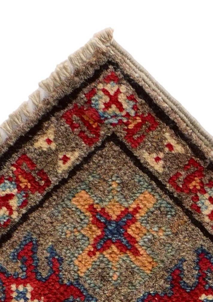 1' 11 x 3' Hand Knotted Kazak Rug