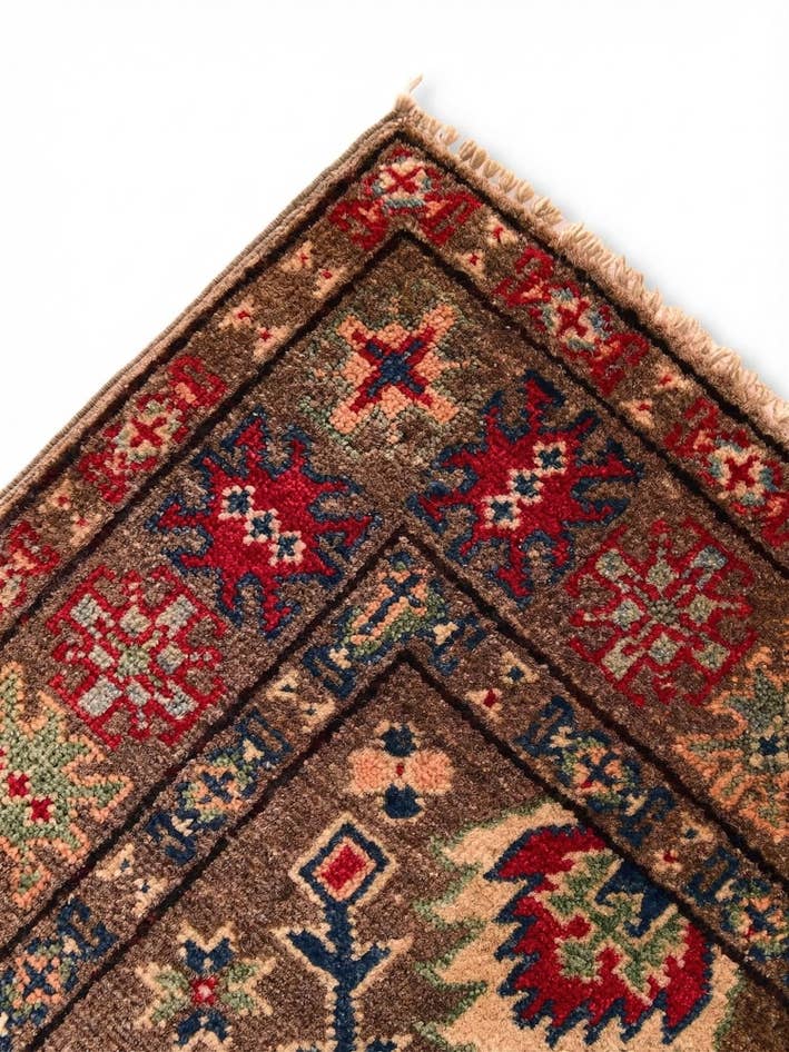Detail image of 1' 11 x 3' Hand Knotted Kazak Rug