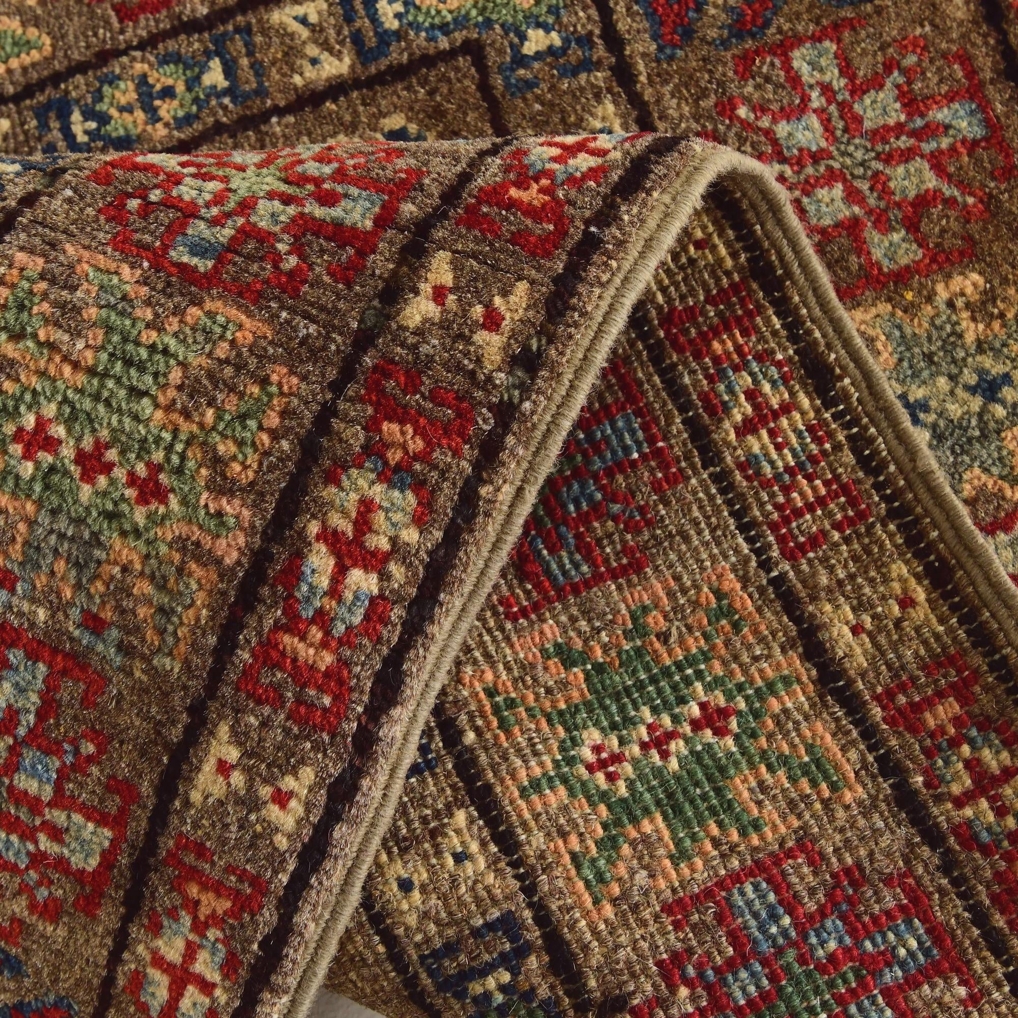 1' 11 x 3' Hand Knotted Kazak Rug