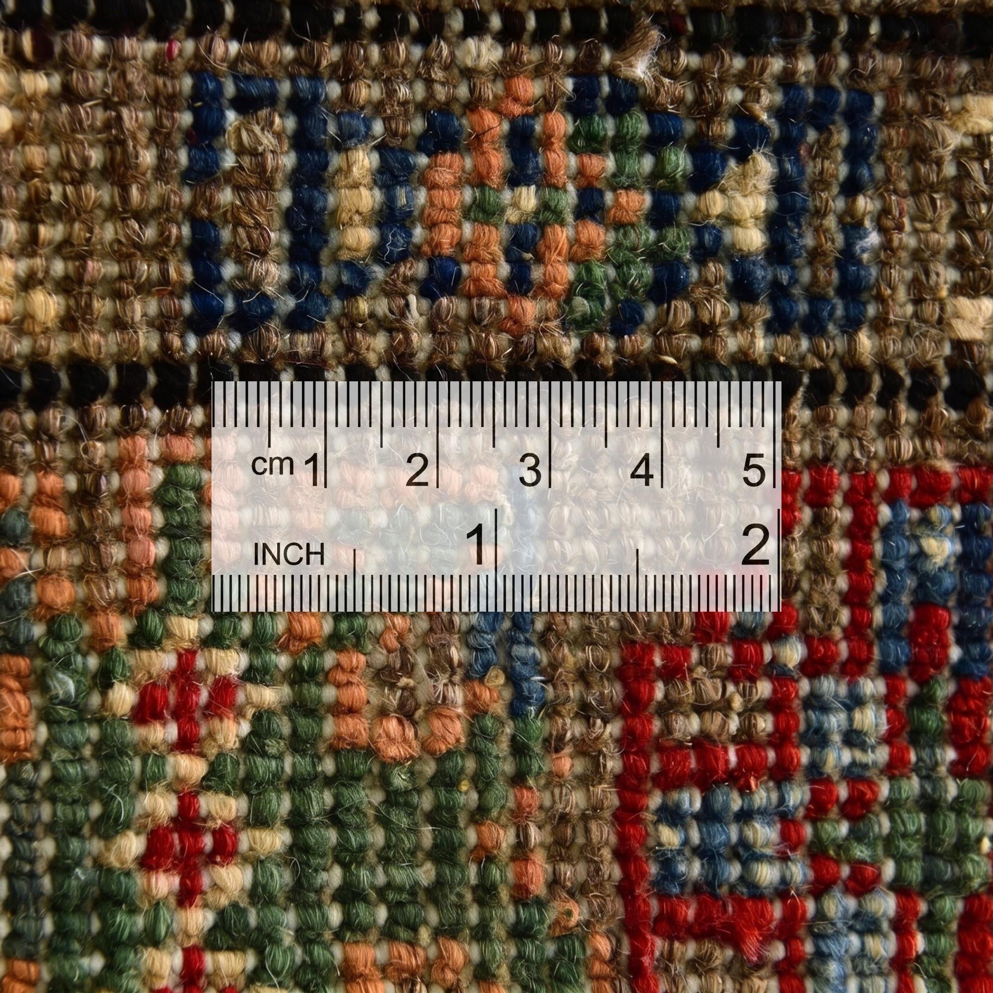 1' 11 x 3' Hand Knotted Kazak Rug