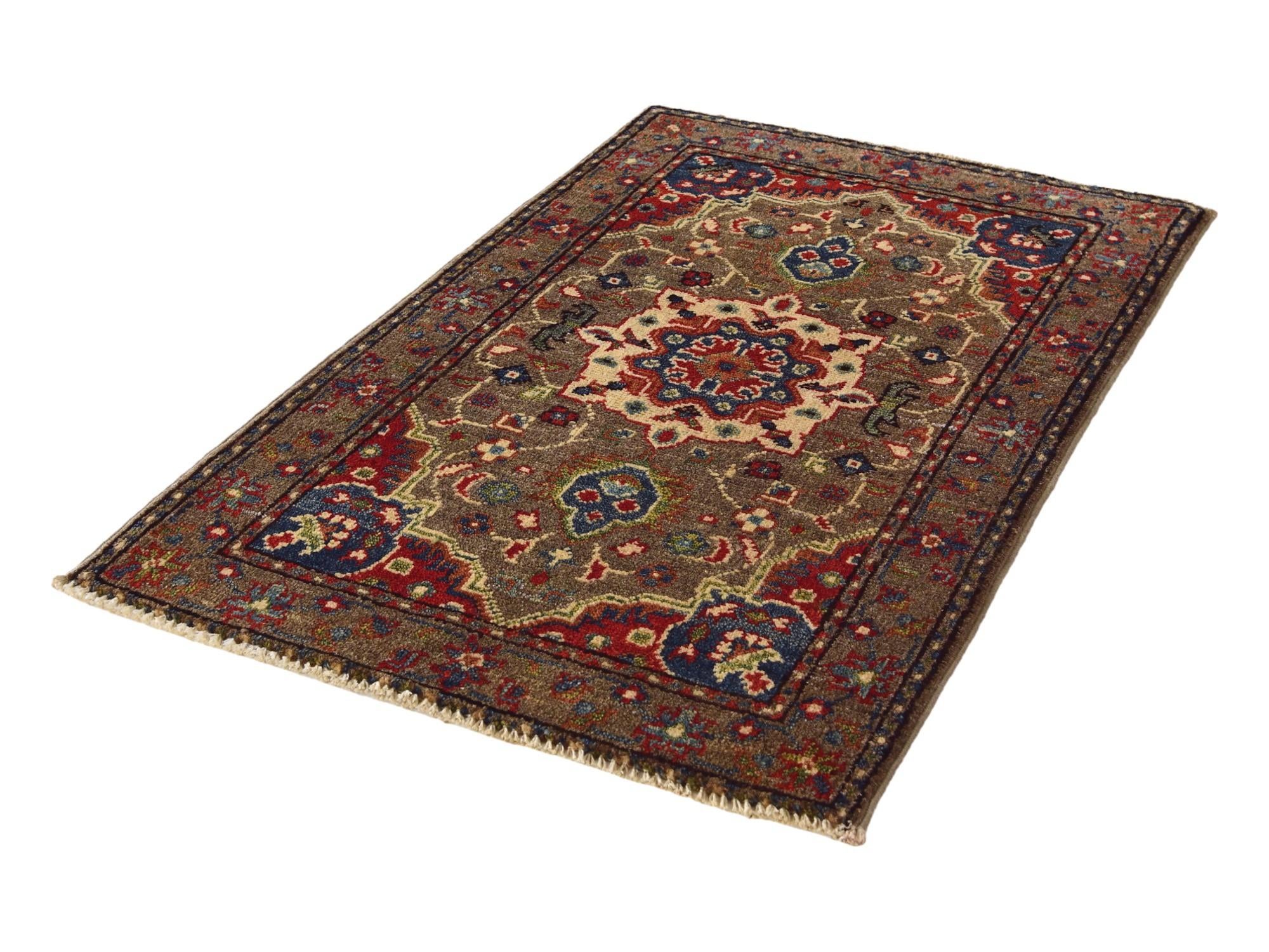 2' x 3' 1 Hand Knotted Kazak Rug