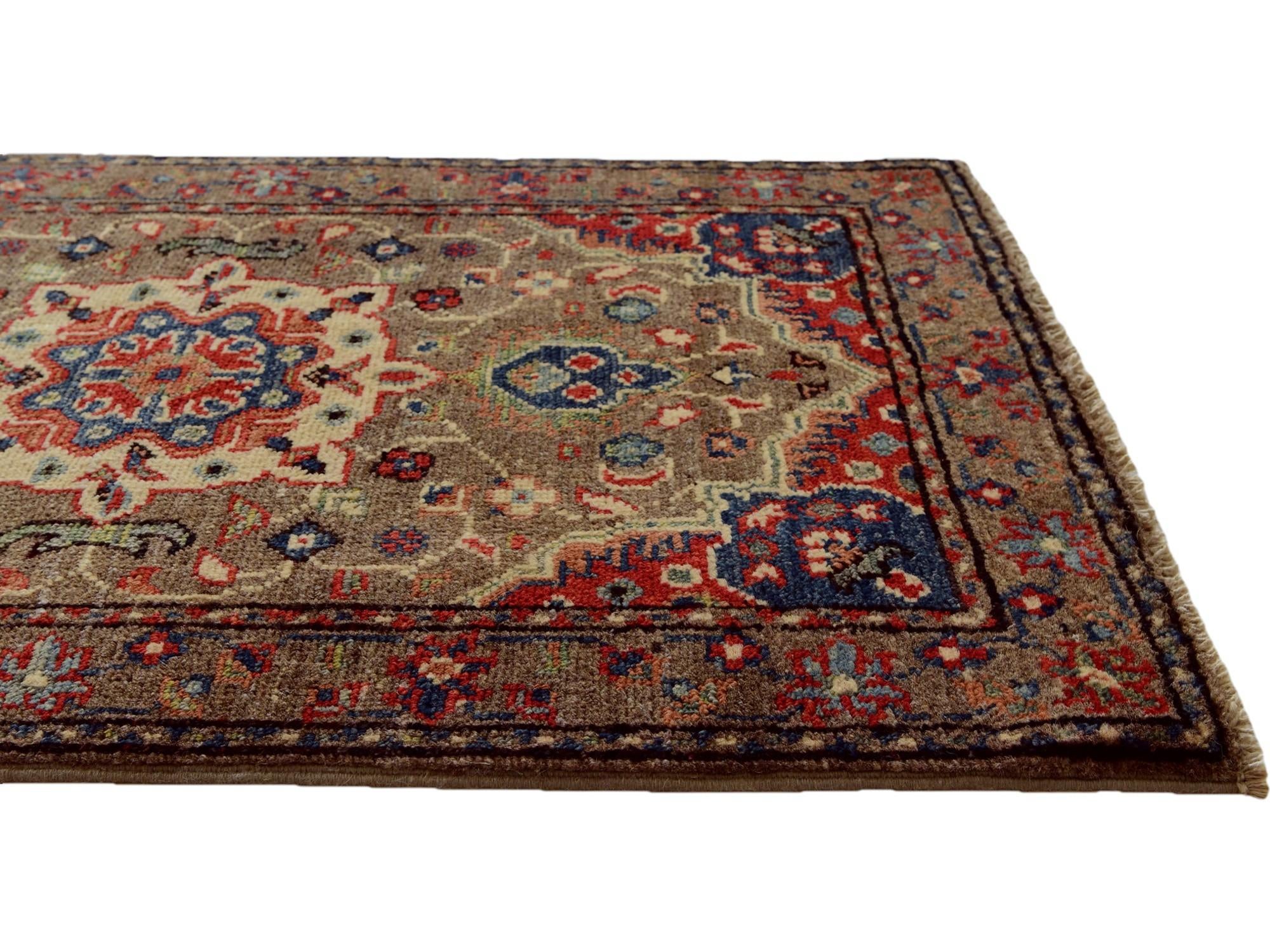 2' x 3' 1 Hand Knotted Kazak Rug