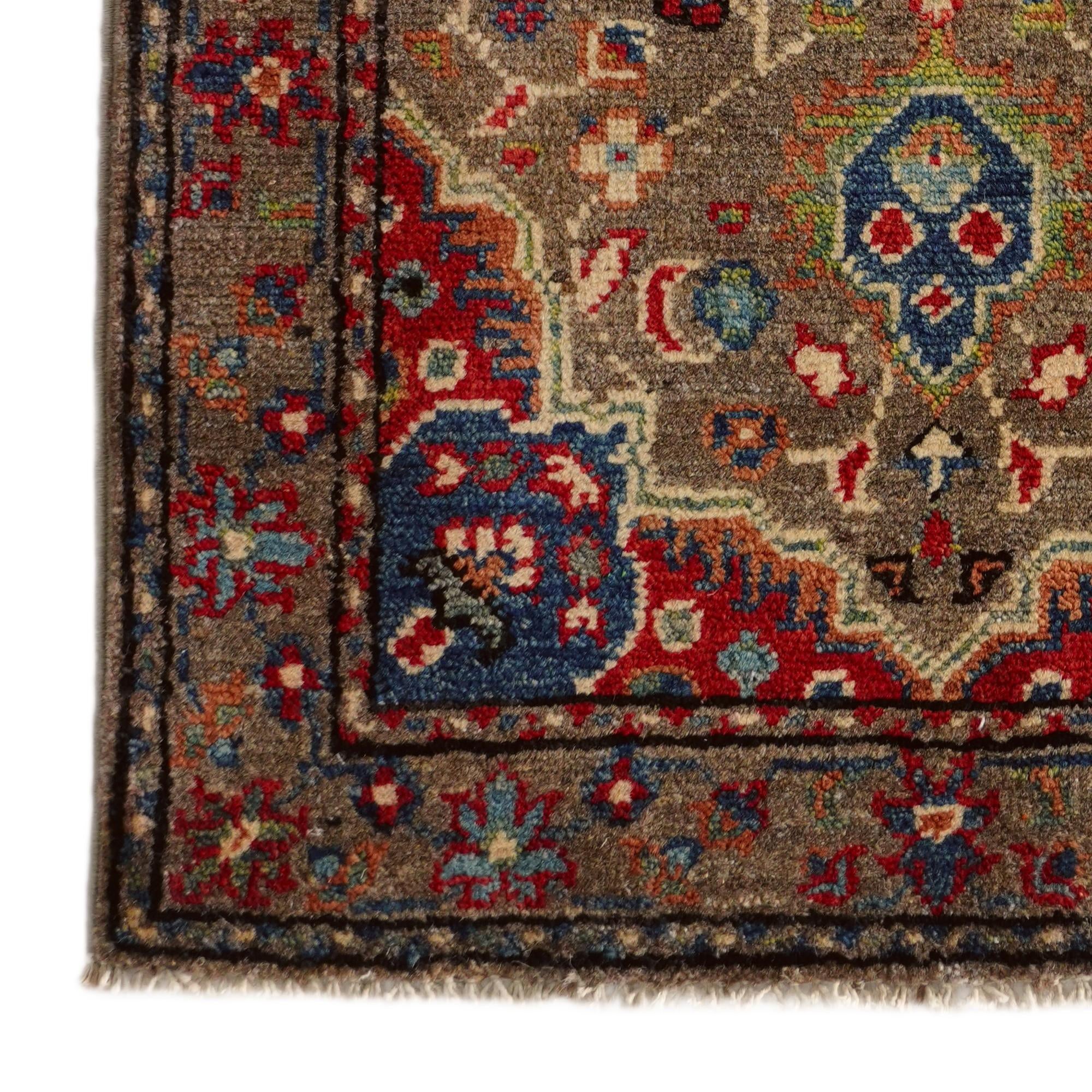 2' x 3' 1 Hand Knotted Kazak Rug