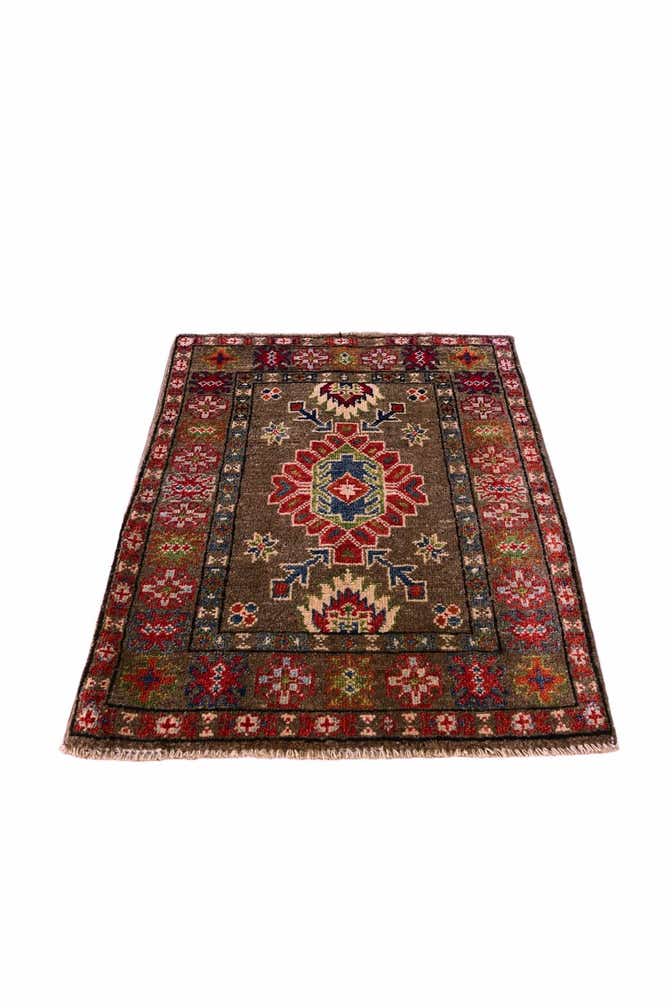 2' x 3' 1 Hand Knotted Kazak Rug