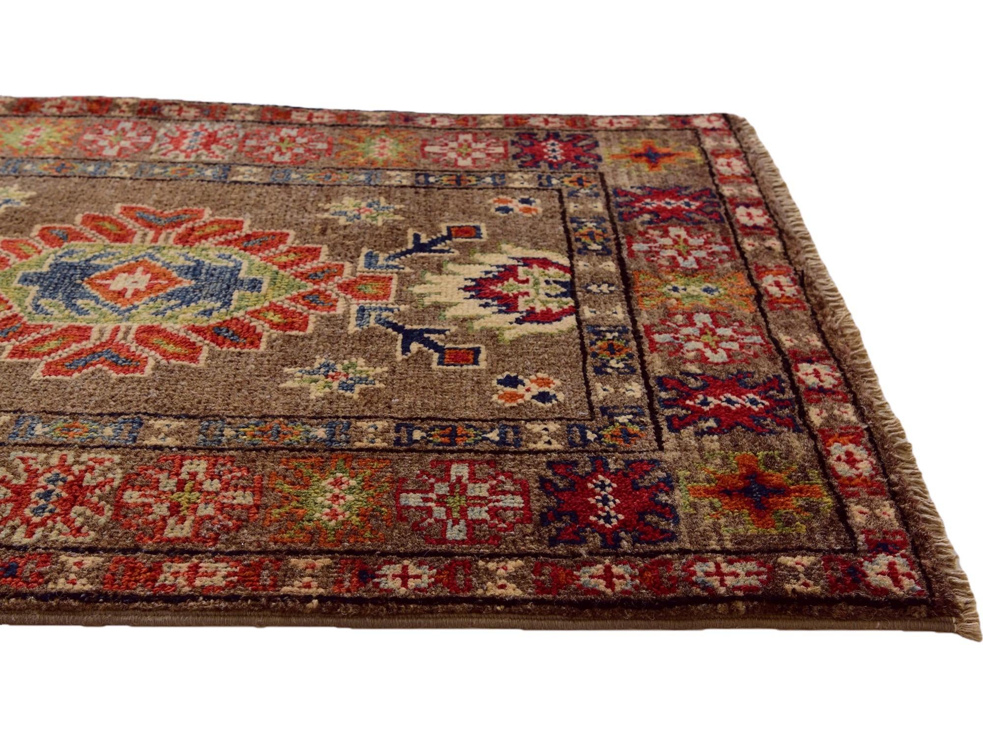 2' x 3' 1 Hand Knotted Kazak Rug