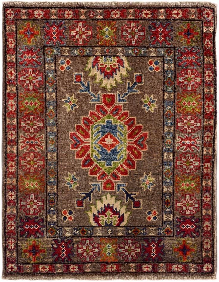 Detail image of 2' x 3' 1 Hand Knotted Kazak Rug