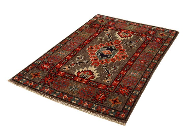 Detail image of 2' x 3' 1 Hand Knotted Kazak Rug