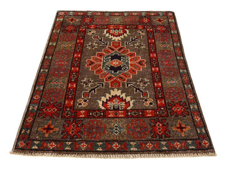 2' x 3' 1 Hand Knotted Kazak Rug