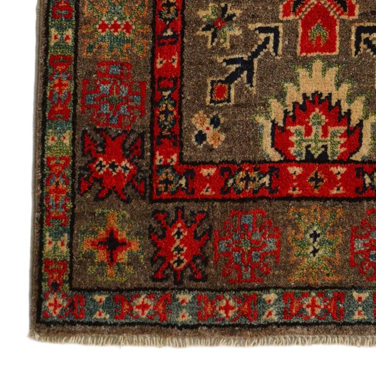Detail image of 2' x 3' 1 Hand Knotted Kazak Rug