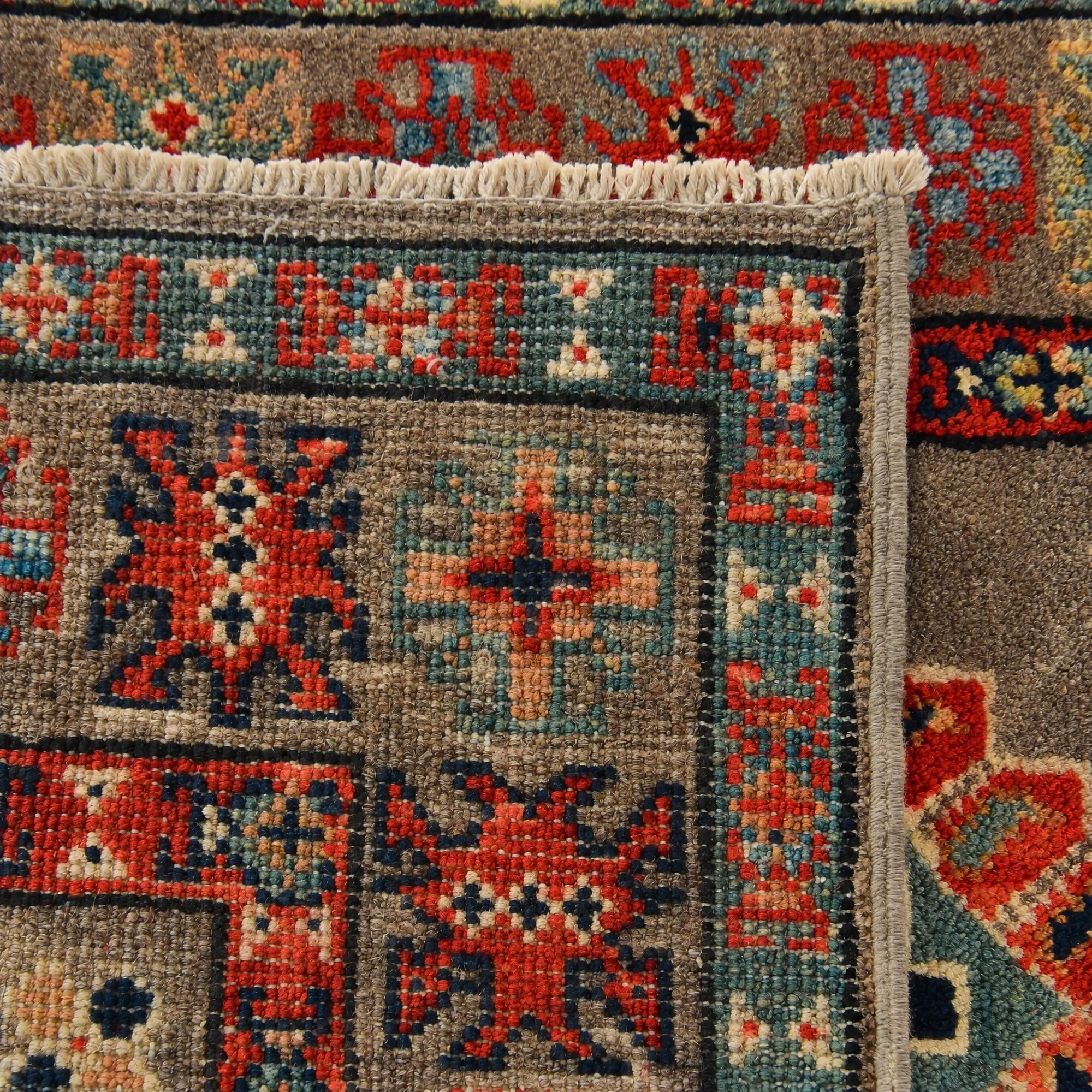 60cm x 95cm Hand Knotted Kazak Rug