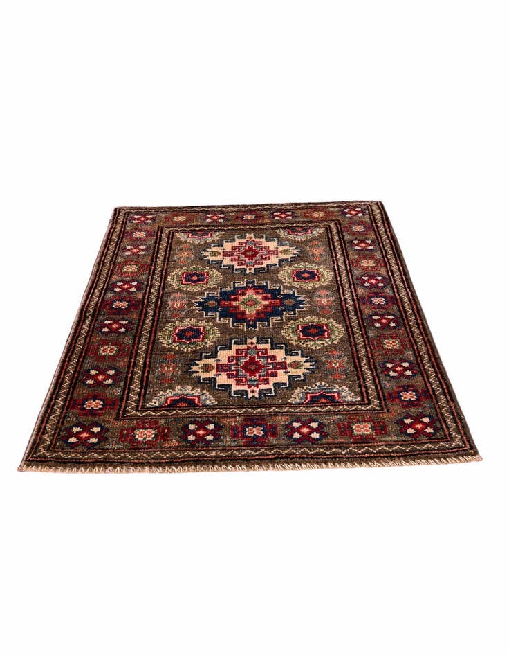 Detail image of 2' x 2' 10 Hand Knotted Kazak Rug