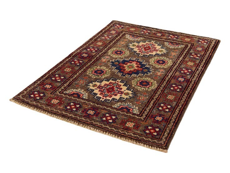 Detail image of 2' x 2' 10 Hand Knotted Kazak Rug