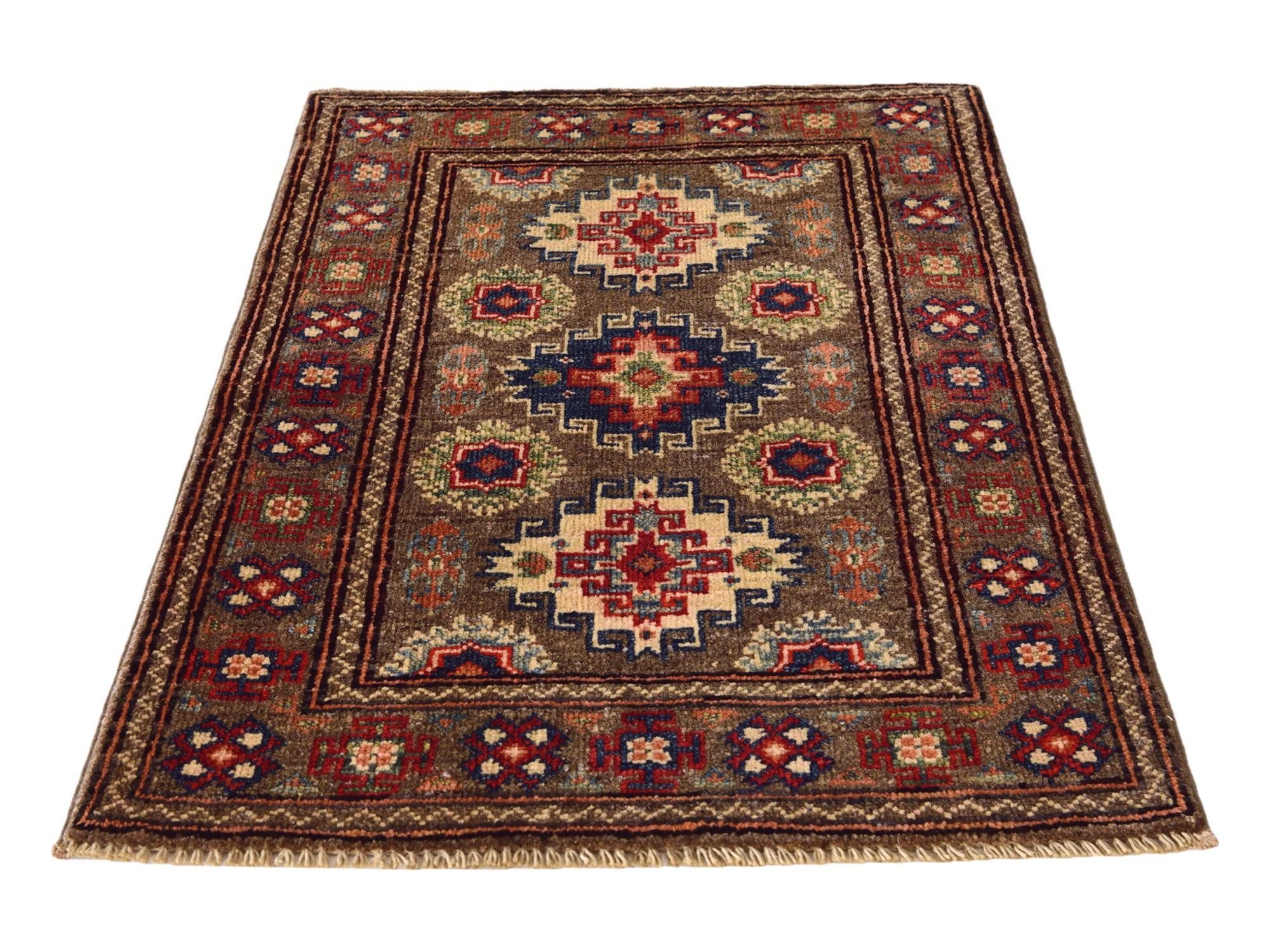2' x 2' 10 Hand Knotted Kazak Rug