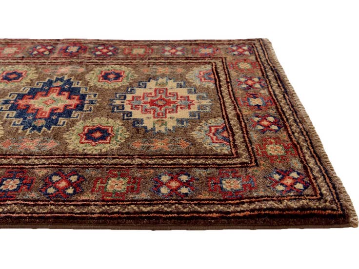 Detail image of 2' x 2' 10 Hand Knotted Kazak Rug