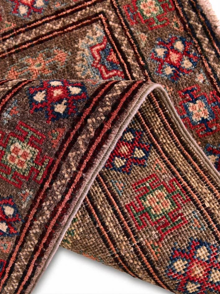 Detail image of 2' x 2' 10 Hand Knotted Kazak Rug