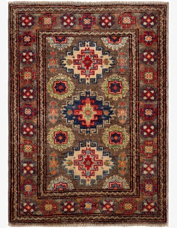 2' x 2' 10 Hand Knotted Kazak Rug