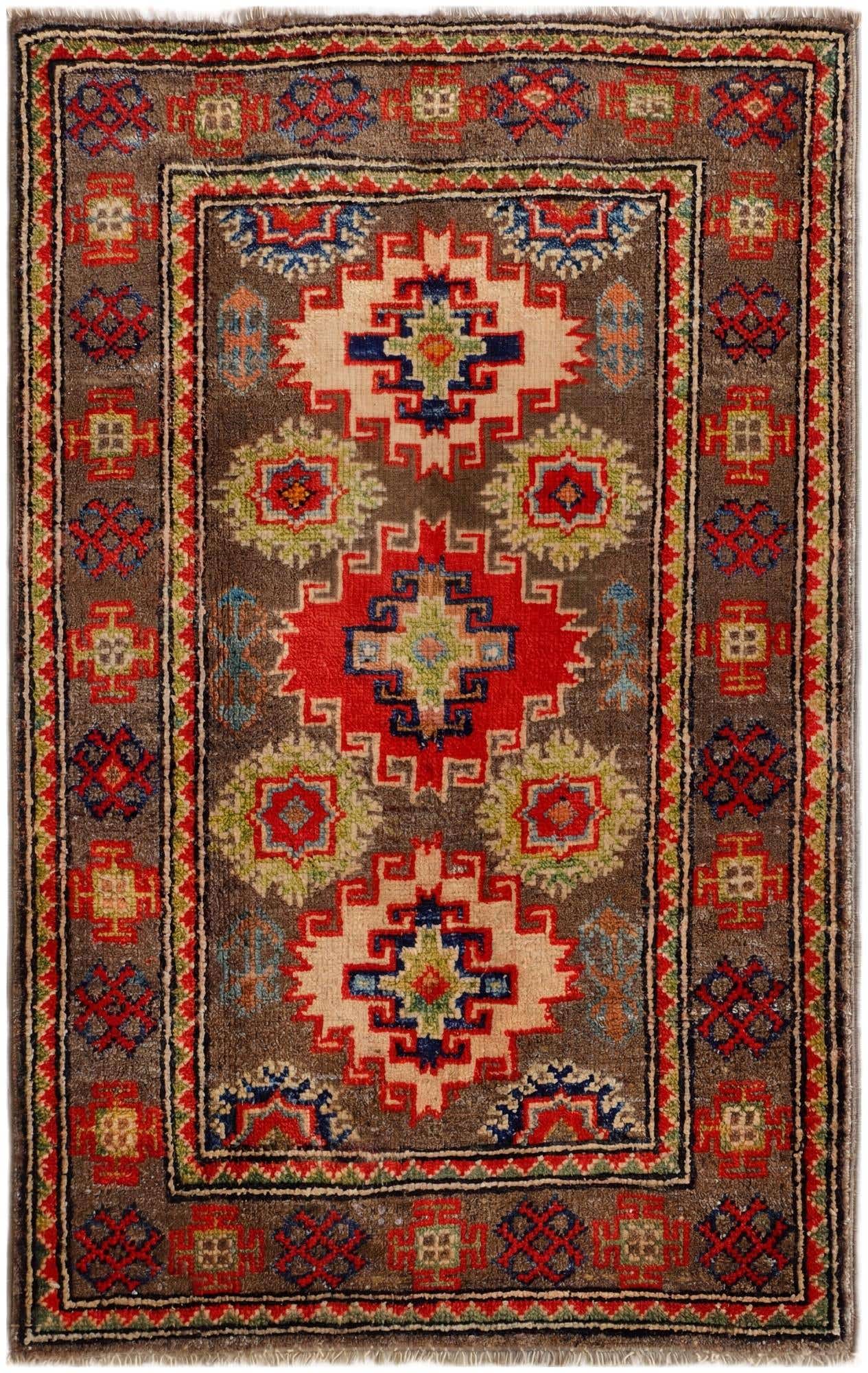 2' x 3' Hand Knotted Kazak Rug
