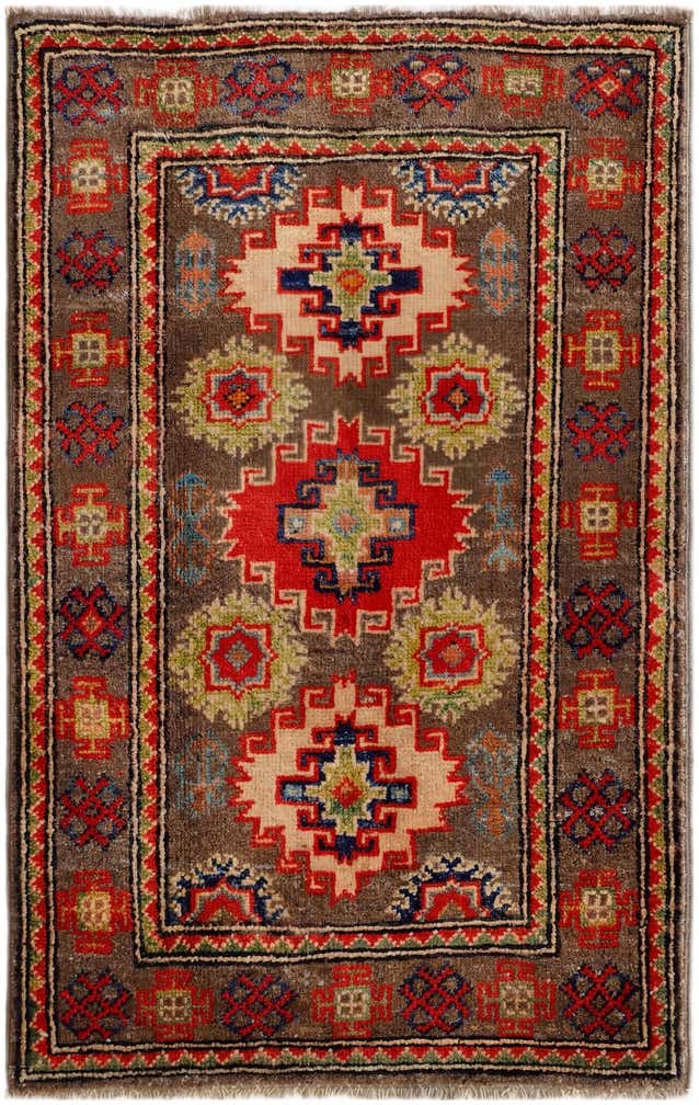 2' x 3' Hand Knotted Kazak Rug