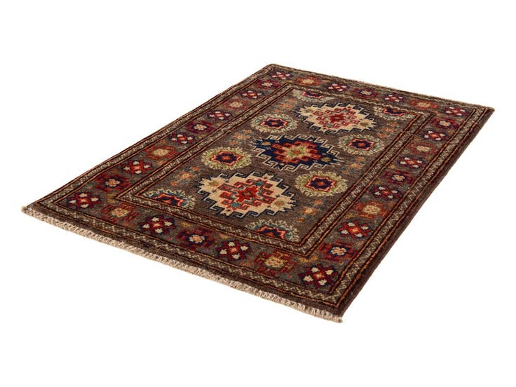 Detail image of 2' 1 x 2' 11 Hand Knotted Kazak Rug