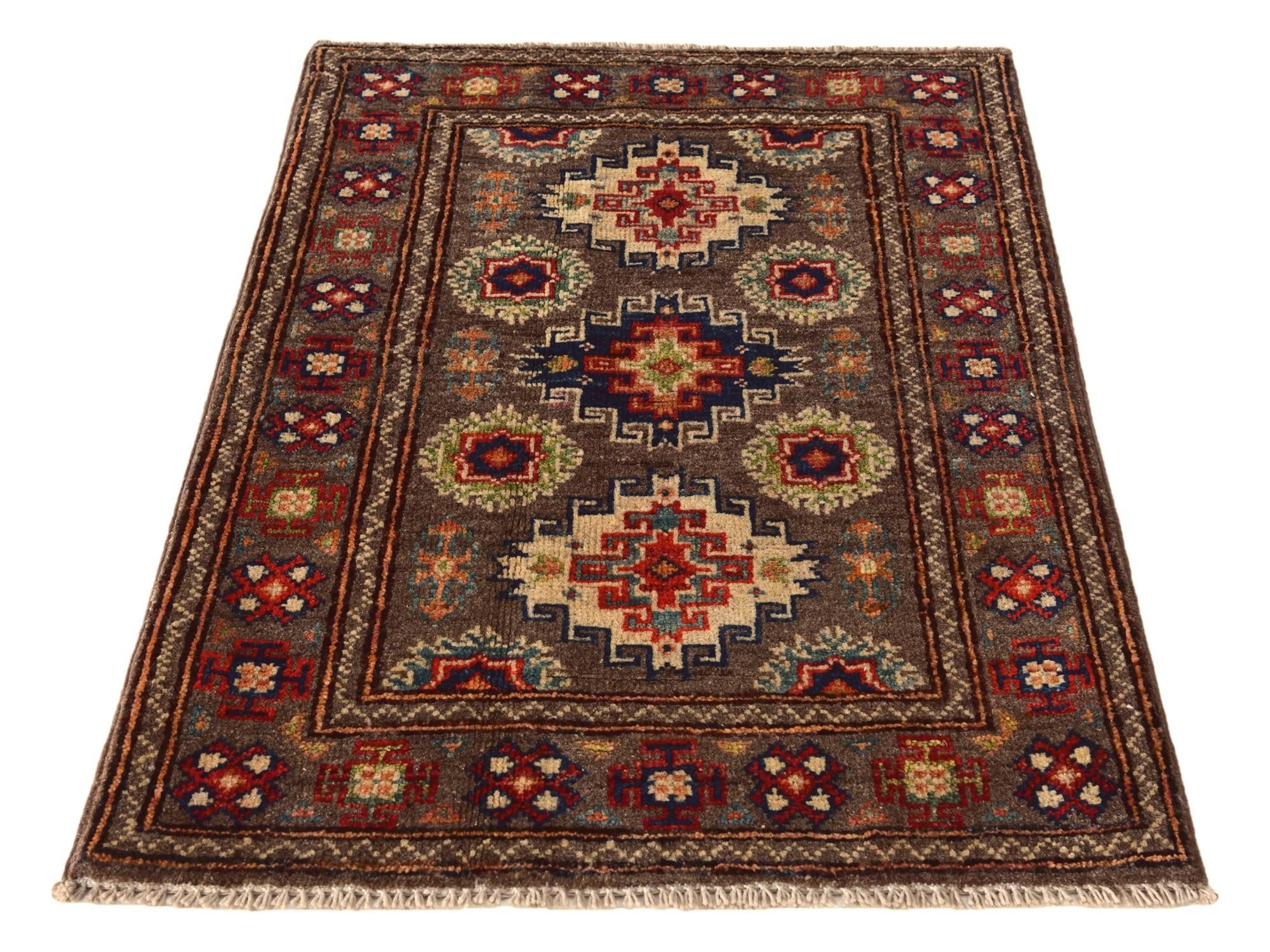 2' 1 x 2' 11 Hand Knotted Kazak Rug