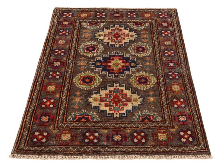 Detail image of 2' 1 x 2' 11 Hand Knotted Kazak Rug