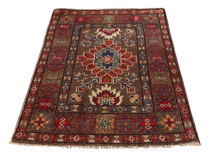 2' x 3' 1 Hand Knotted Kazak Rug