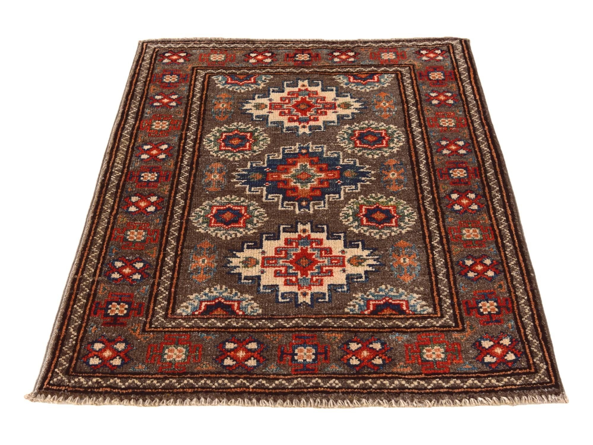 2' x 2' 10 Hand Knotted Kazak Rug