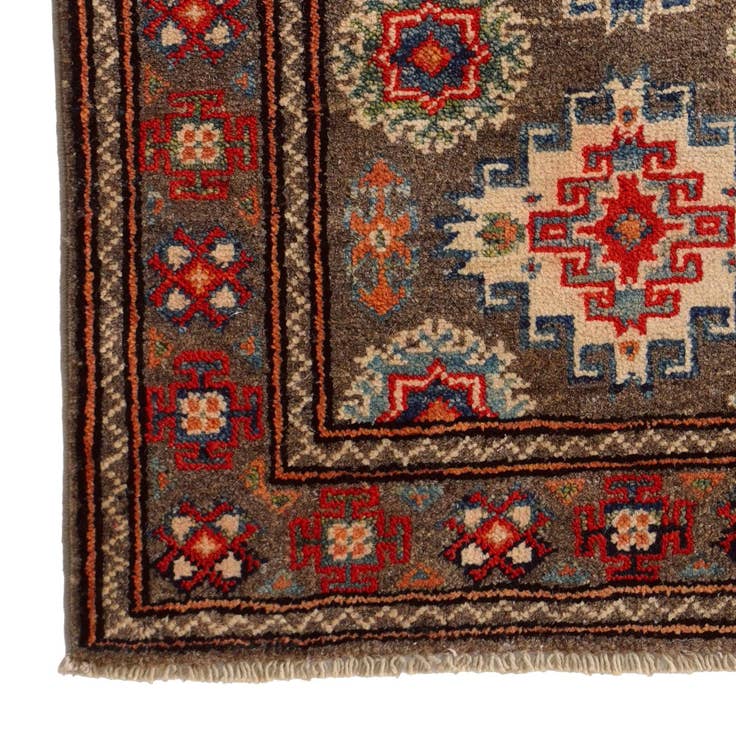 Detail image of 2' x 2' 10 Hand Knotted Kazak Rug