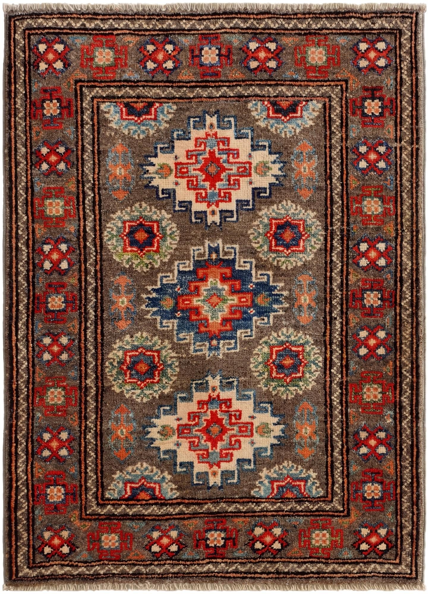2' x 2' 10 Hand Knotted Kazak Rug