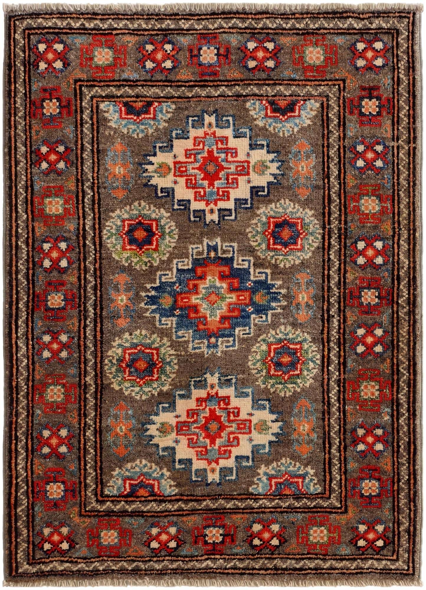 2' x 2' 10 Hand Knotted Kazak Rug