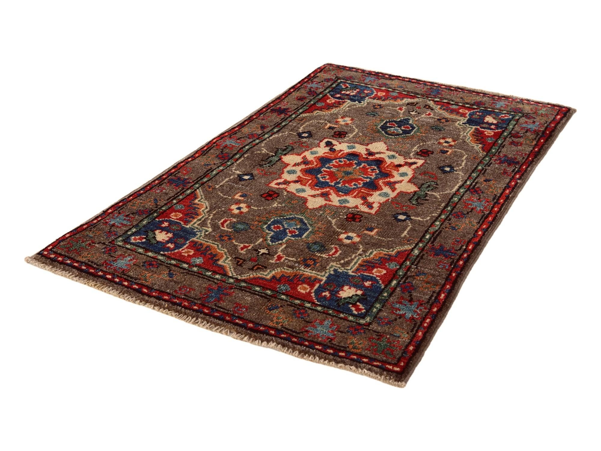 2' x 3' 2 Hand Knotted Kazak Rug