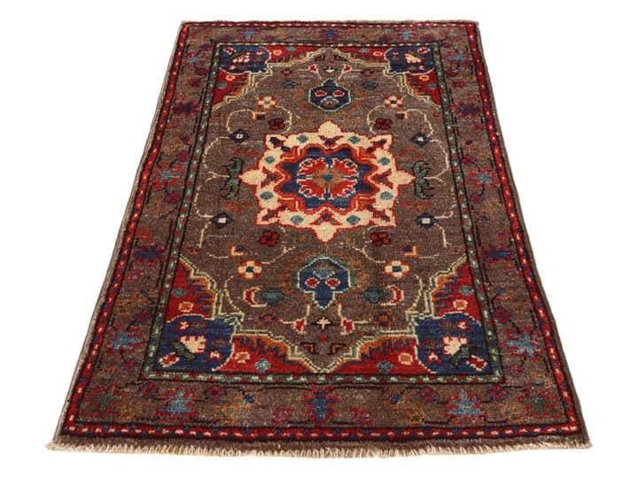 2' x 3' 2 Hand Knotted Kazak Rug