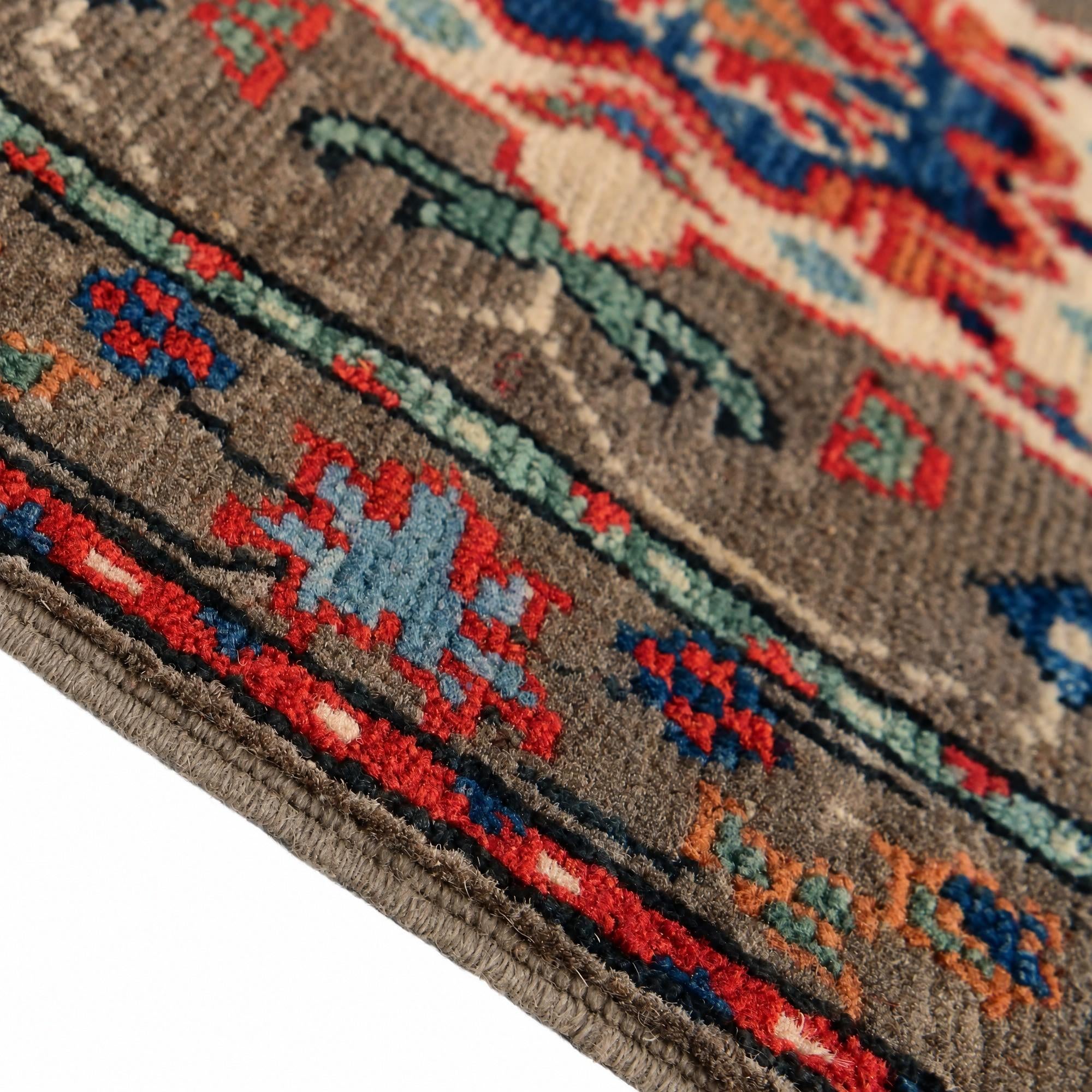 60cm x 95cm anudado a mano Kazak Alfombra