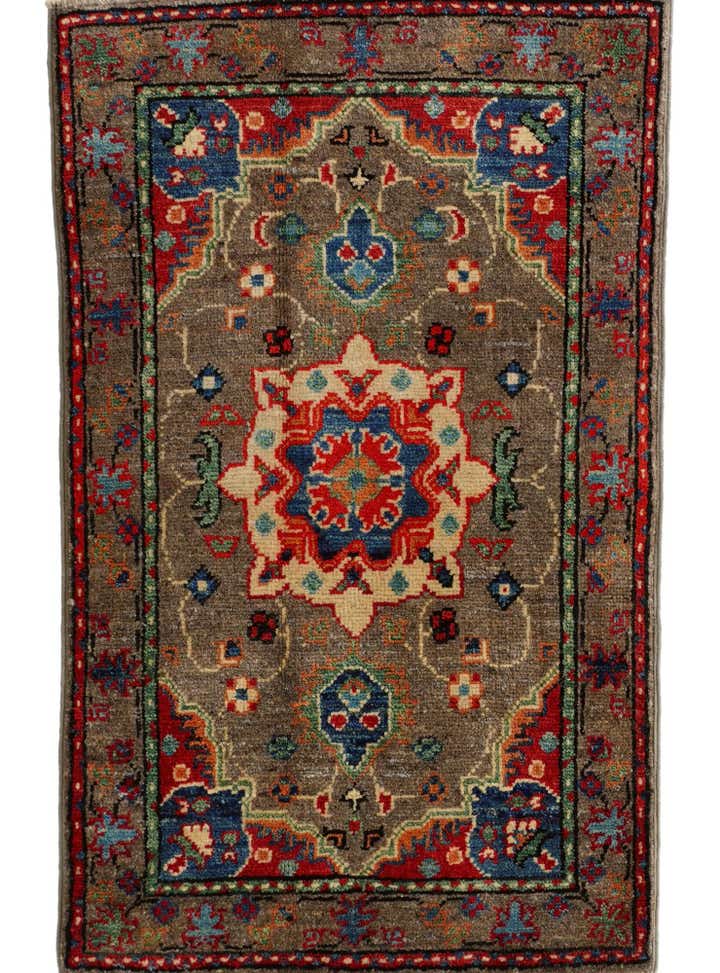 2' x 3' 2 Hand Knotted Kazak Rug