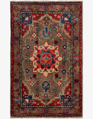 2' x 3' 2 Hand Knotted Kazak Rug