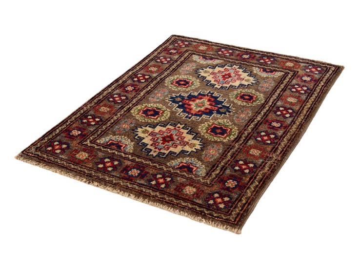 Detail image of 2' x 2' 10 Hand Knotted Kazak Rug