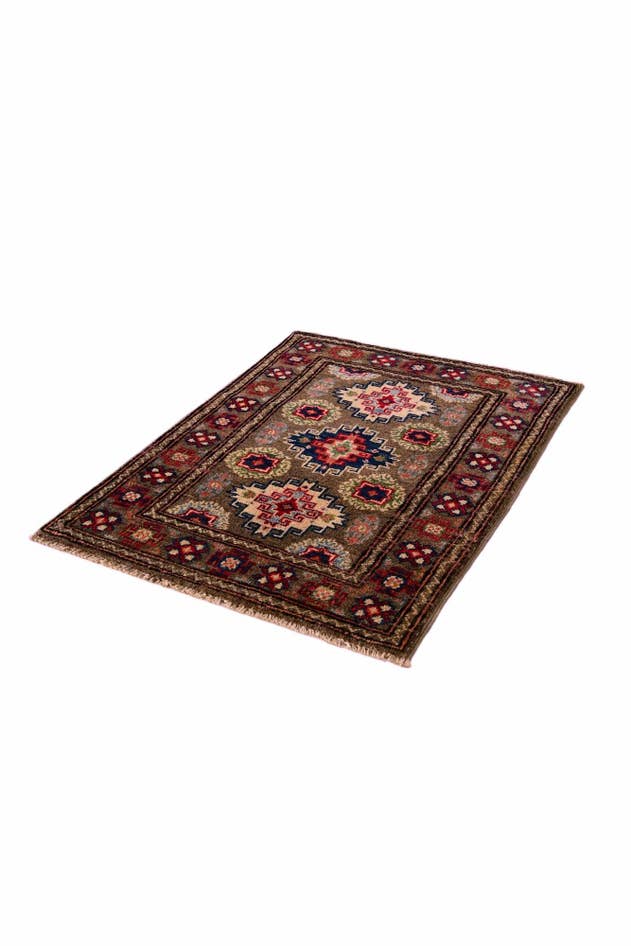 Detail image of 2' x 2' 10 Hand Knotted Kazak Rug