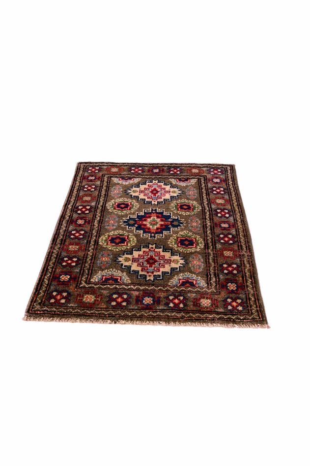 Detail image of 2' x 2' 10 Hand Knotted Kazak Rug