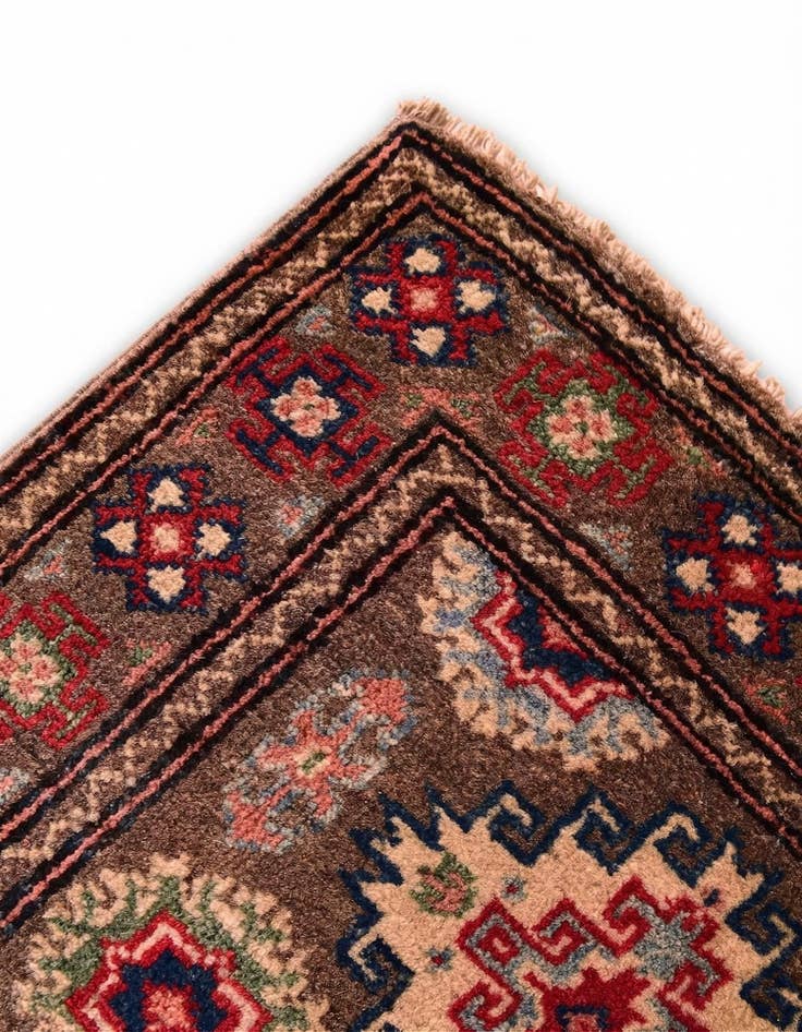 Detail image of 2' x 2' 10 Hand Knotted Kazak Rug