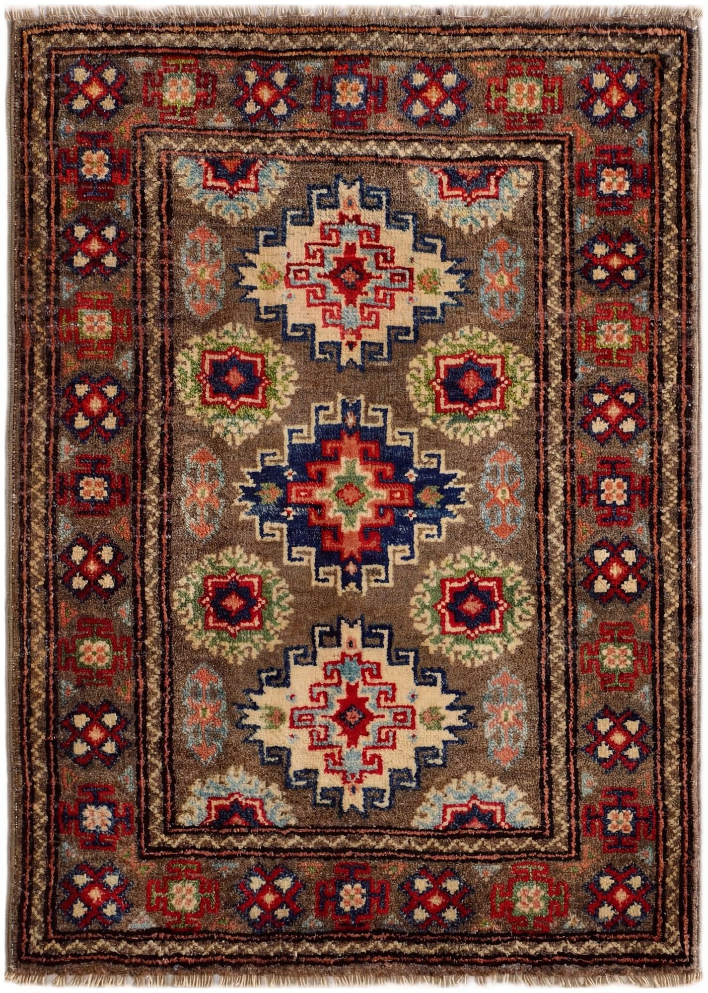 2' x 2' 10 Hand Knotted Kazak Rug