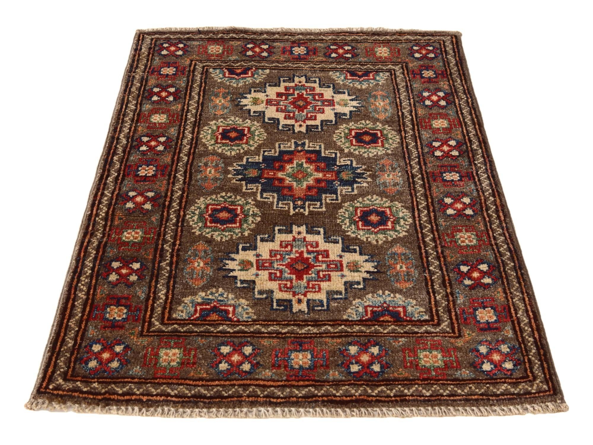 2' 1 x 2' 11 Hand Knotted Kazak Rug