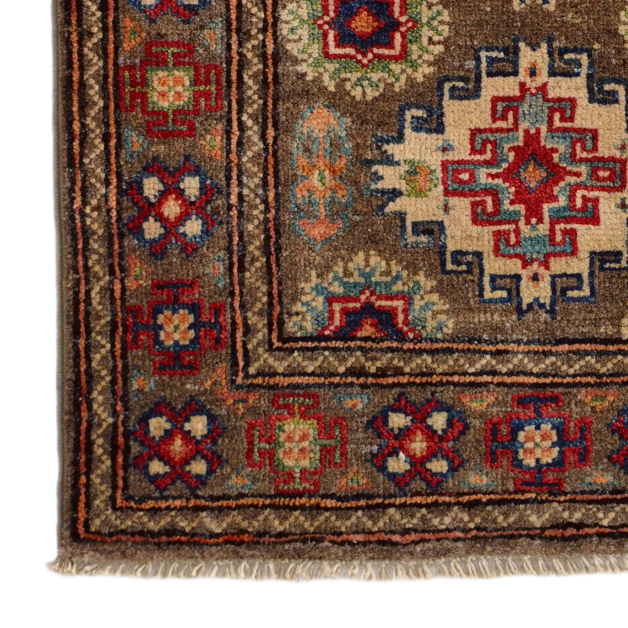 2' 1 x 2' 11 Hand Knotted Kazak Rug