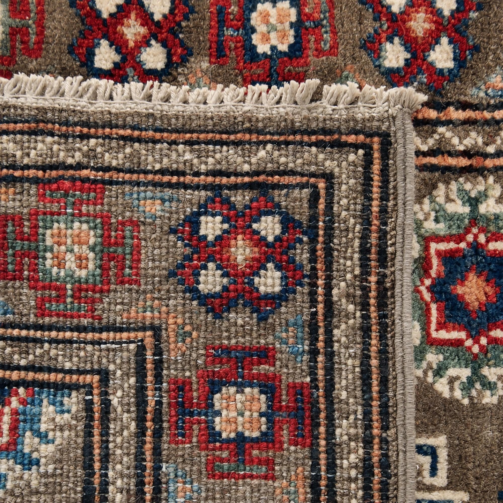 Detail image 12 of 12: 2' 1 x 2' 11 Hand Knotted Kazak Rug