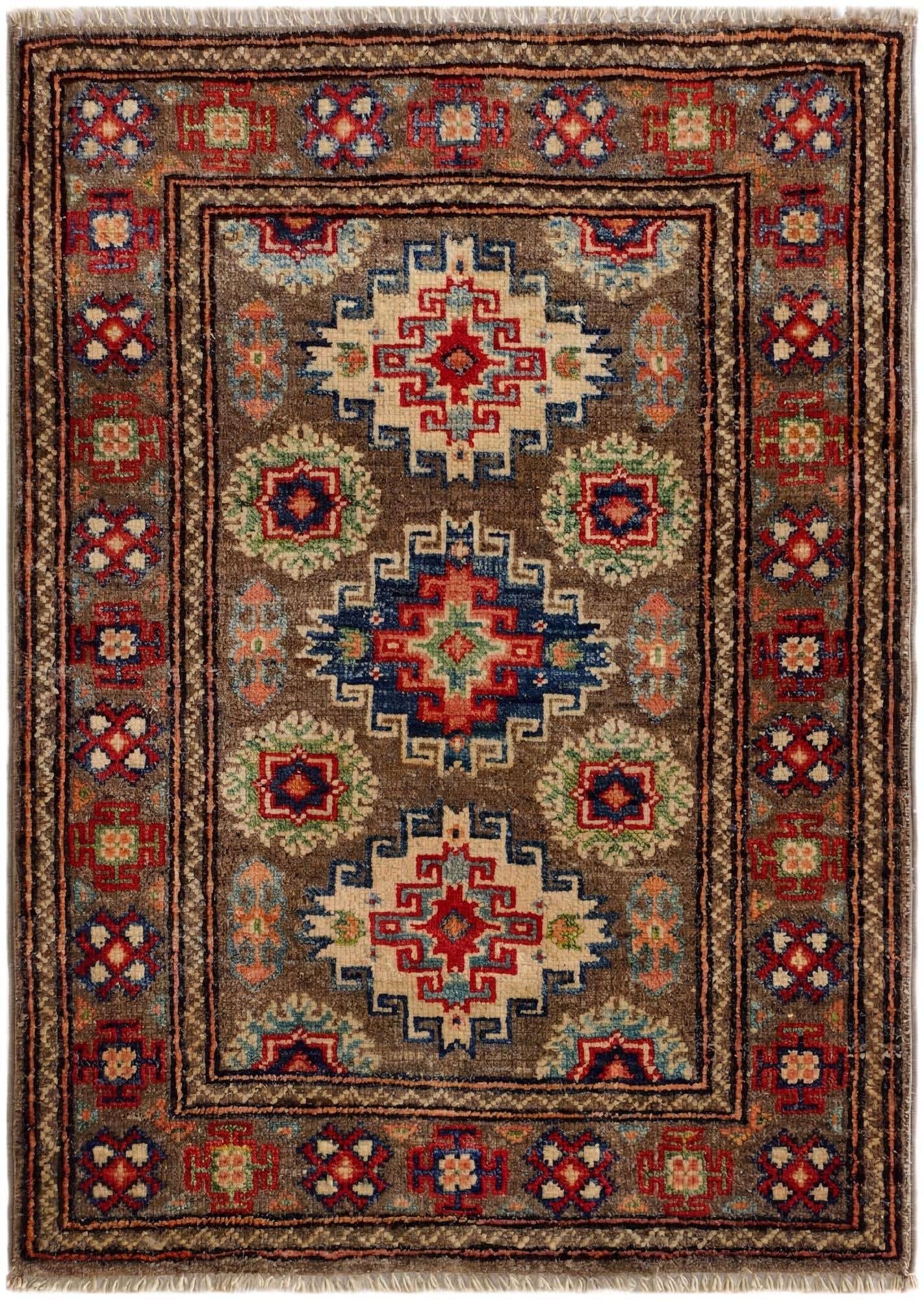 2' 1 x 2' 11 Hand Knotted Kazak Rug