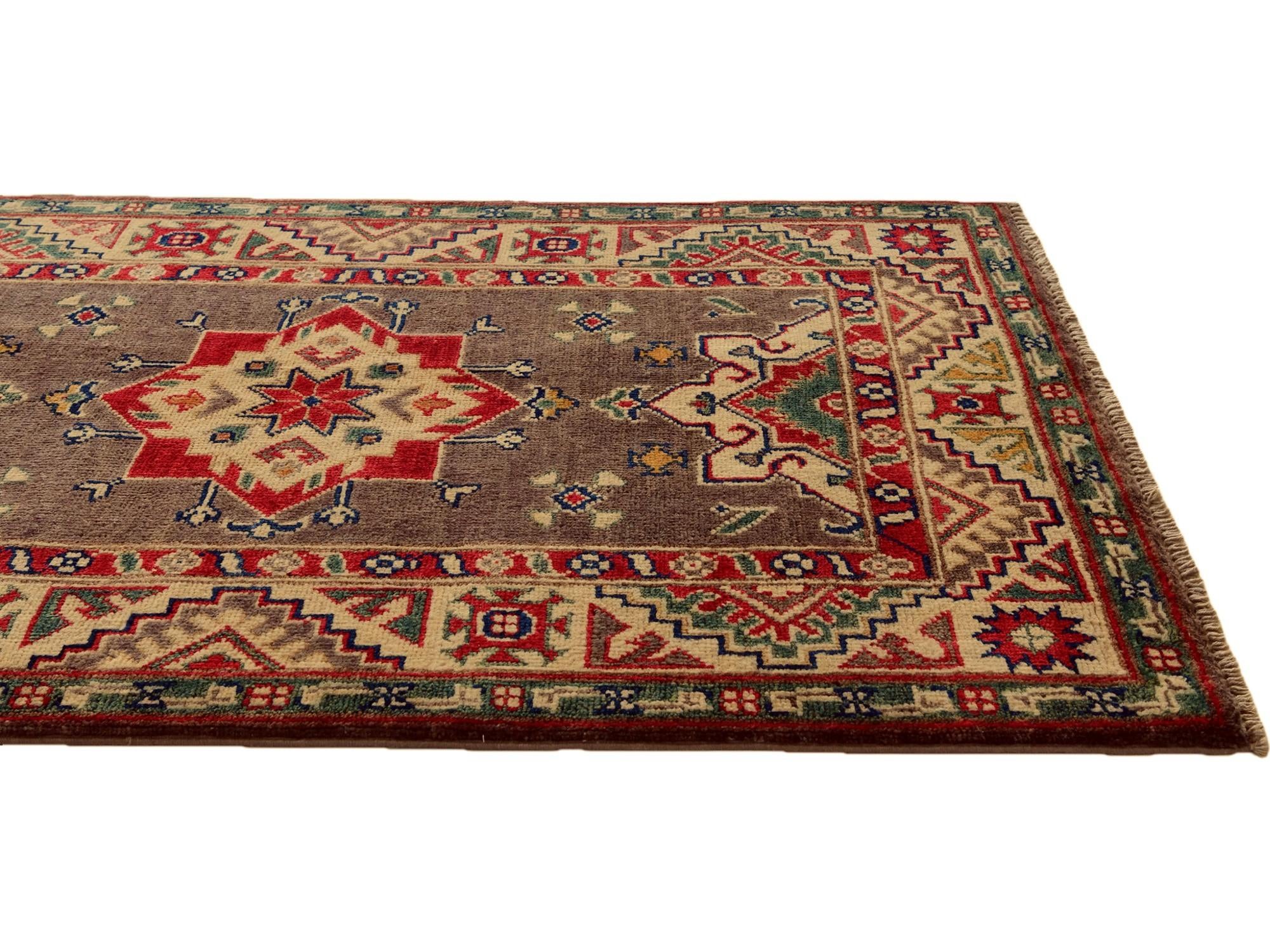 2' 7 x 4' 3 Hand Knotted Kazak Rug