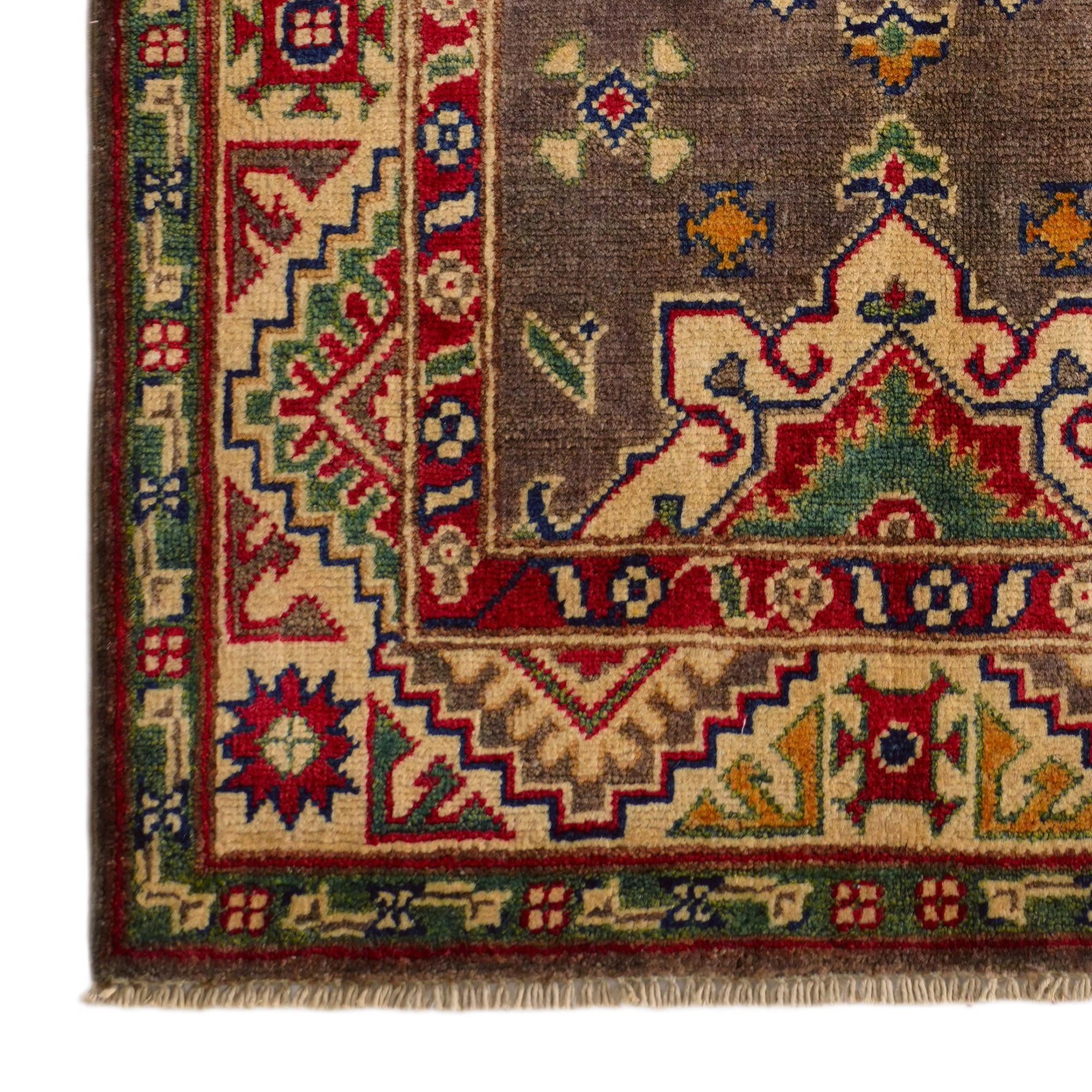 2' 7 x 4' 3 Hand Knotted Kazak Rug
