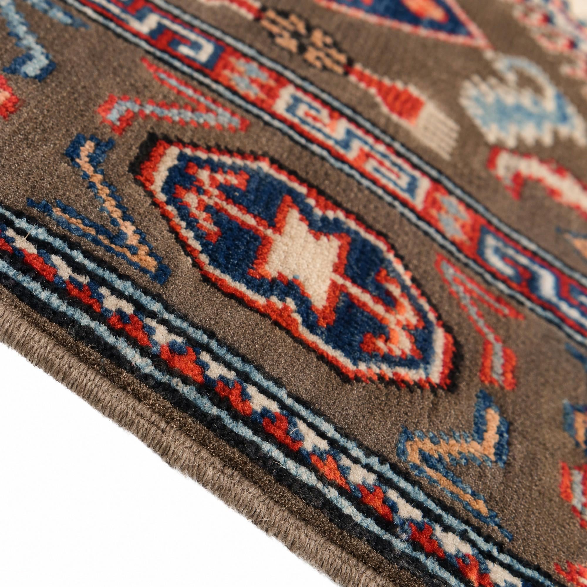 100cm x 145cm Hand Knotted Kazak Rug